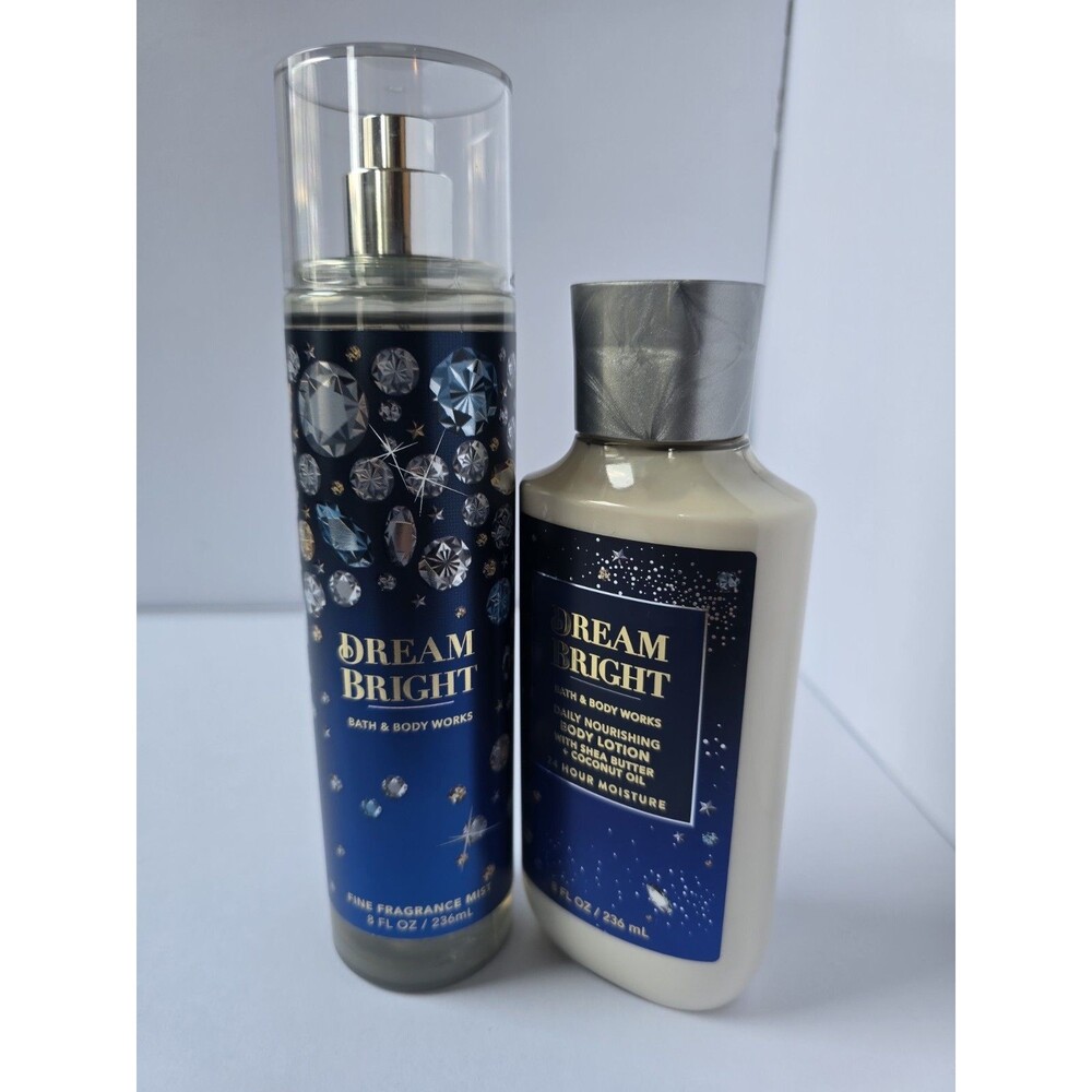 Bath & Body Works Dream Bright Body Spray & Mist And Body Cream Set Of 2